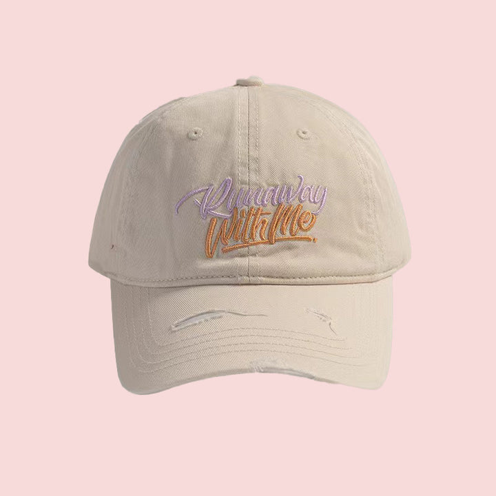Women's Graphic Embroidered Adjustable Baseball Cap Bowlift