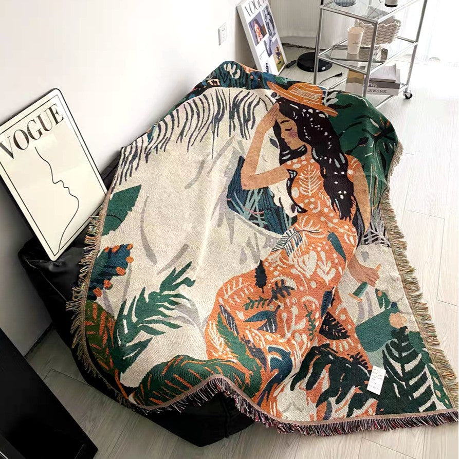 Artistic Decorative Throw Blanket