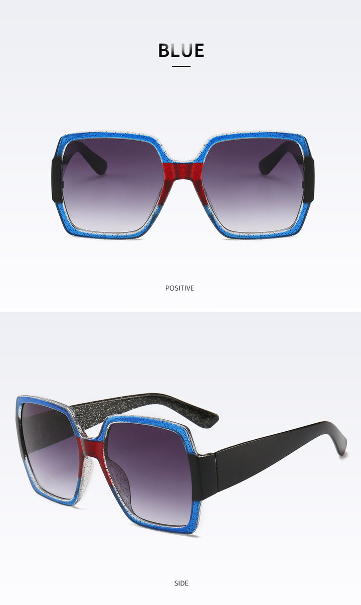 Sparkling Geometric Frame Sunglasses Bowlift