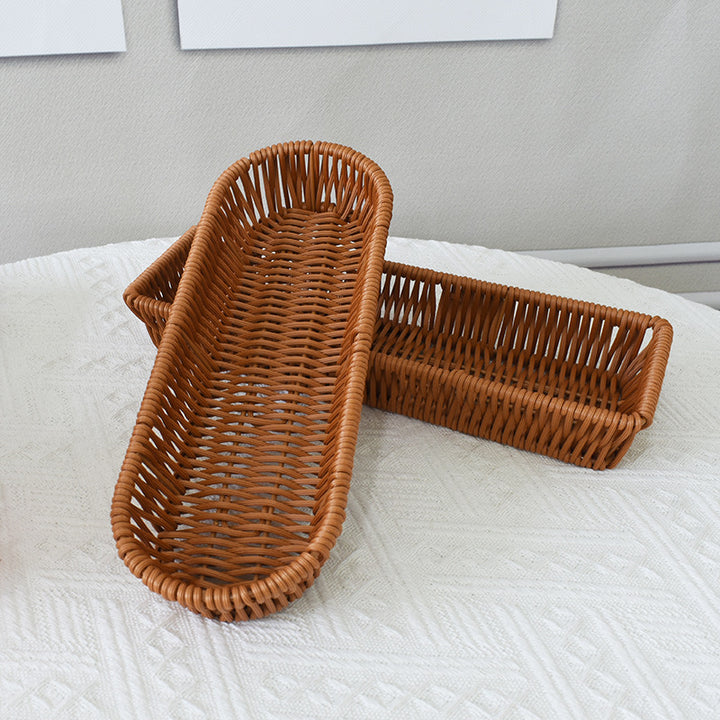 Rectangular Handwoven Storage Tray Bowlift