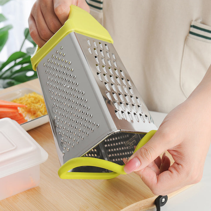 Multifunctional stainless steel kitchen grater with ergonomic handle Bowlift