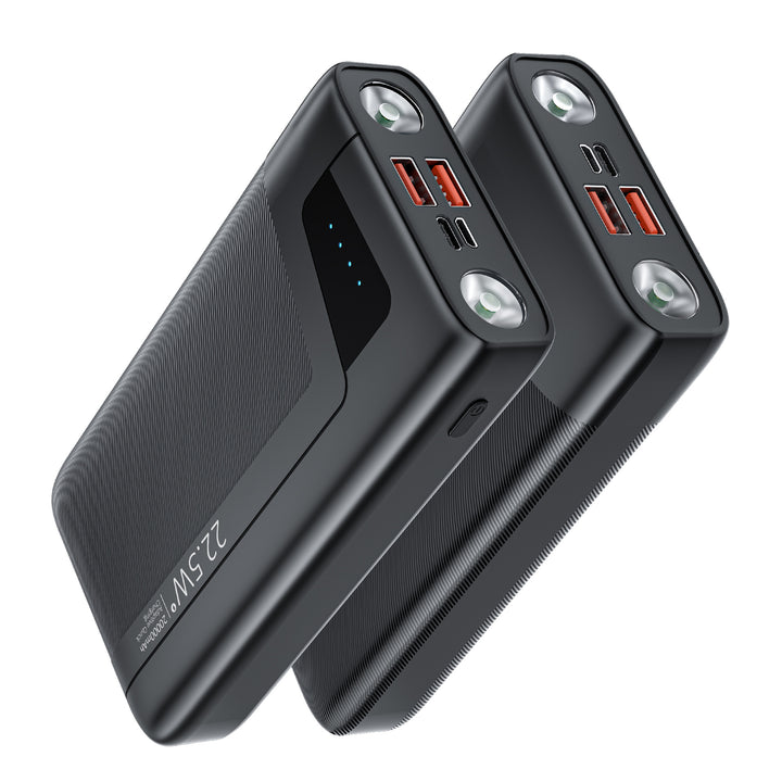 Portable power bank with integrated flashlight and fast charging function Bowlift