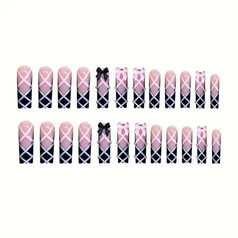 Decorative Extravagant Press-On Nail Extensions Bowlift