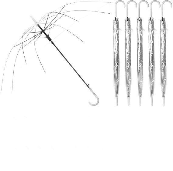 Ladies Transparent Umbrella with Elegant Design Bowlift