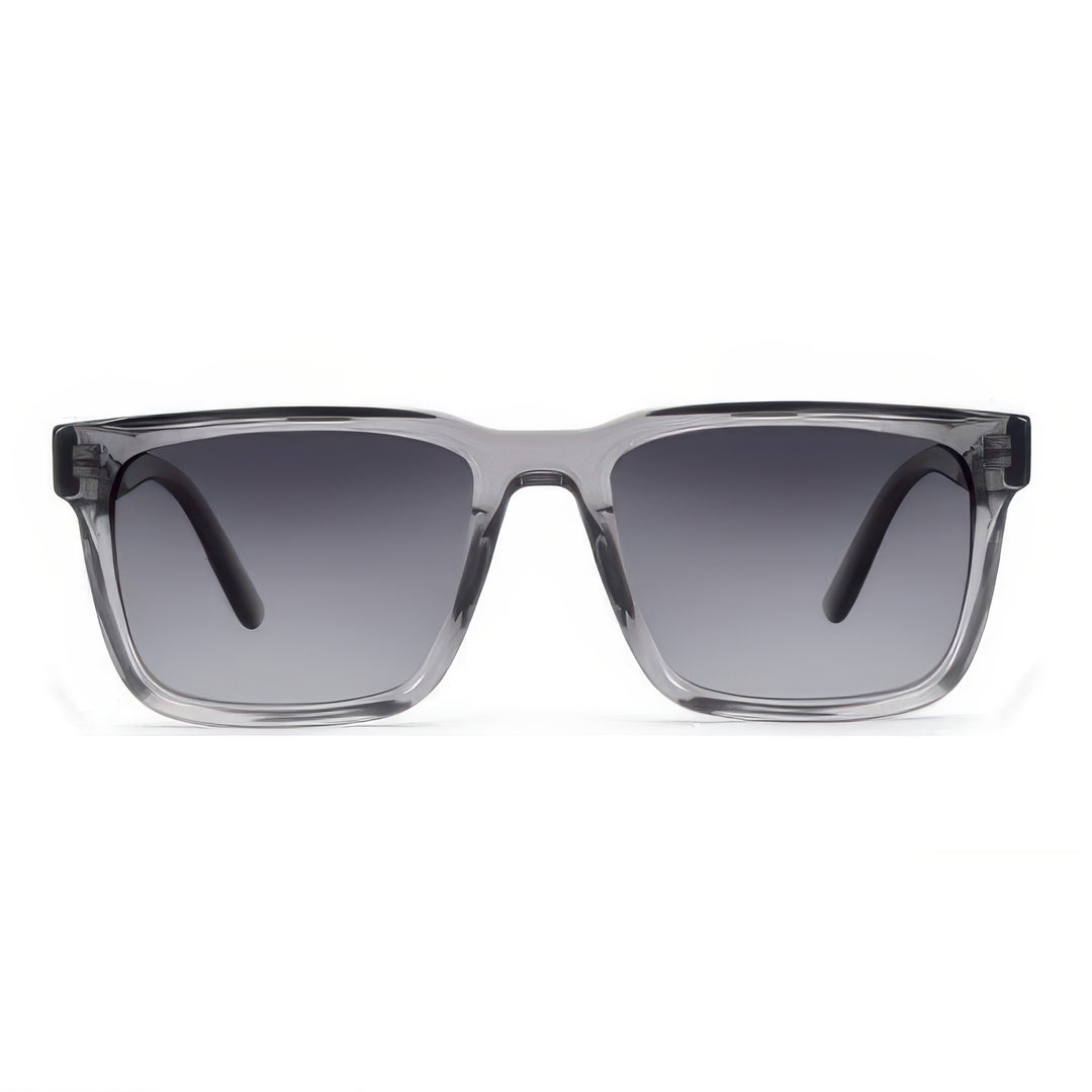 Women's fashionable sunglasses with clear plastic frame and multifunctional lenses Bowlift