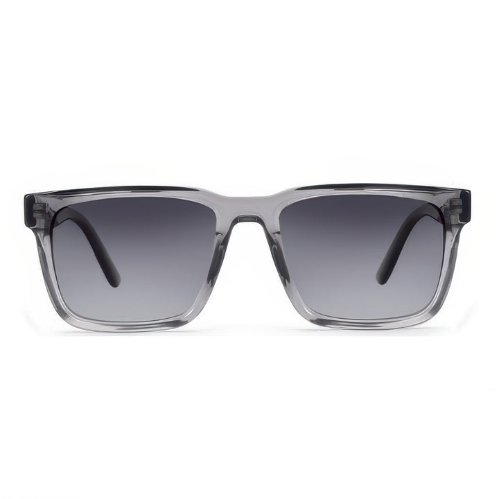 Women's fashionable sunglasses with clear plastic frame and multifunctional lenses Bowlift