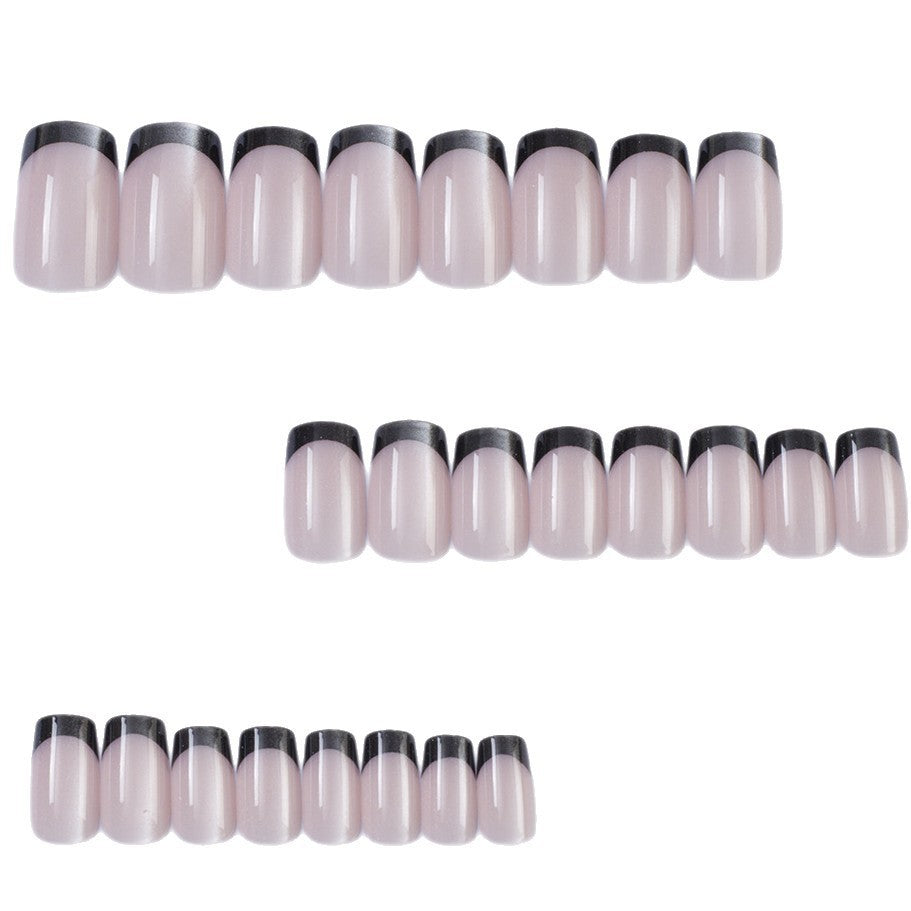 Artificial nails with contrasting French design Bowlift