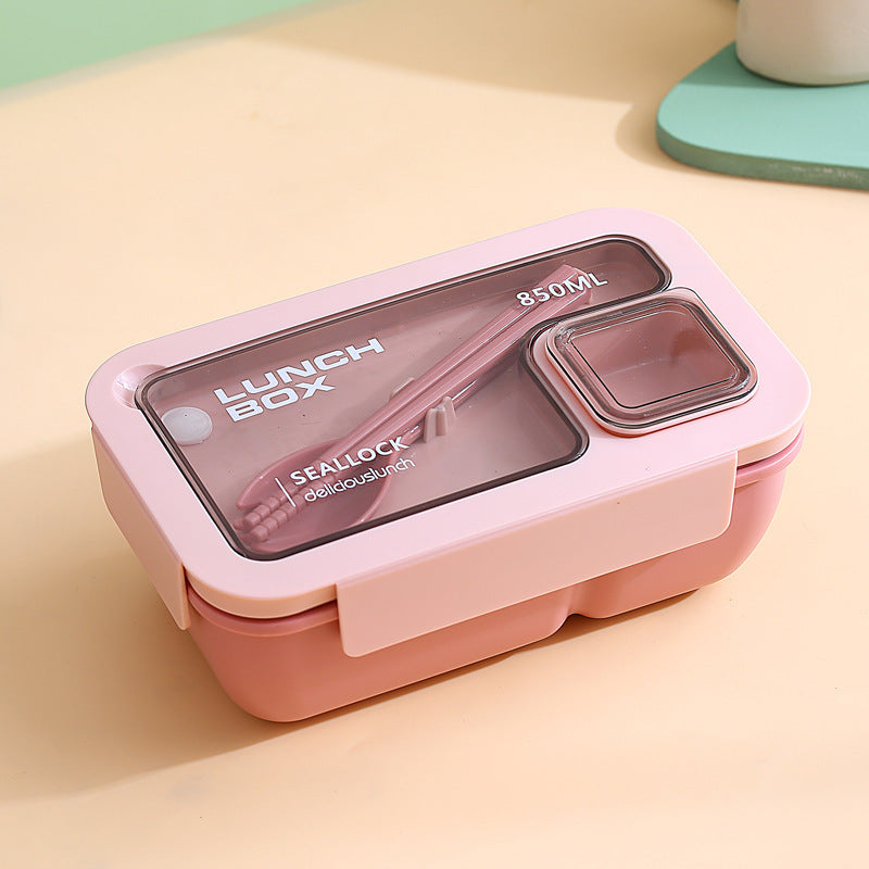 Leakproof Compartmentalized Kids Bento Lunchbox with Removable Round Soup Bowl and Utensil Storage Bowlift
