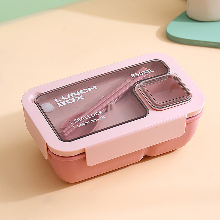 Leakproof Compartmentalized Kids Bento Lunchbox with Removable Round Soup Bowl and Utensil Storage Bowlift