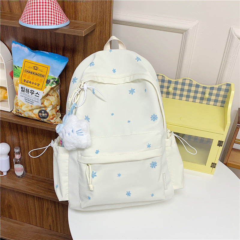 Embroidered Cute Character Backpack