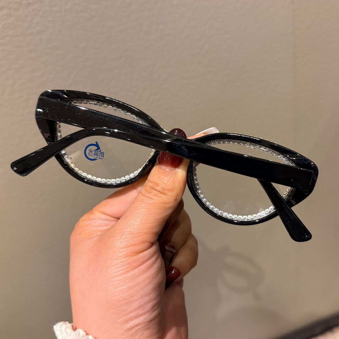 Women Glittering Cat-Eye Sunglasses Bowlift