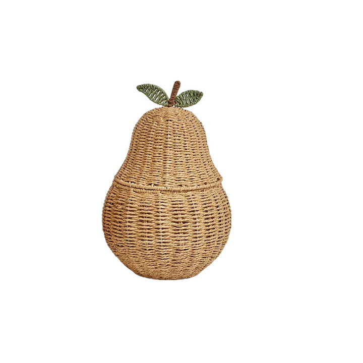 Decorative Woven Fruit-Shaped Storage Basket Bowlift