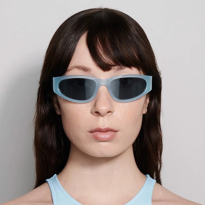 Ladies fashionable sunglasses in futuristic style Bowlift