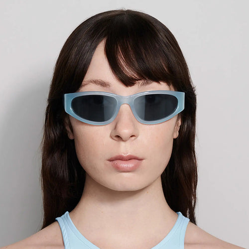 Ladies fashionable sunglasses in futuristic style Bowlift