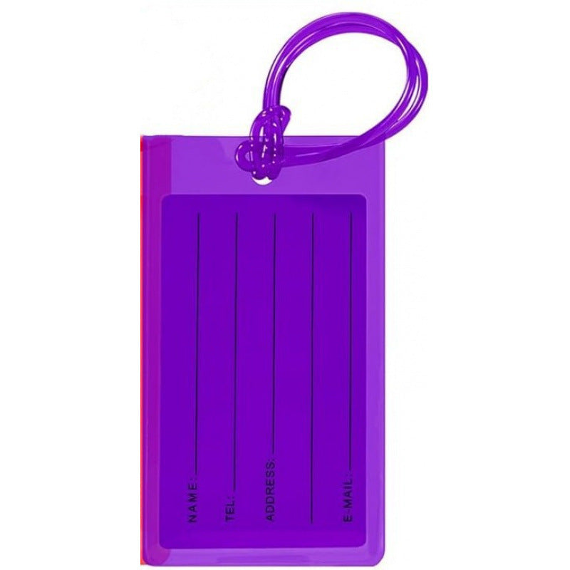 Silicone Luggage ID Tag with Writable Info Panel and Flexible Loop Strap Bowlift