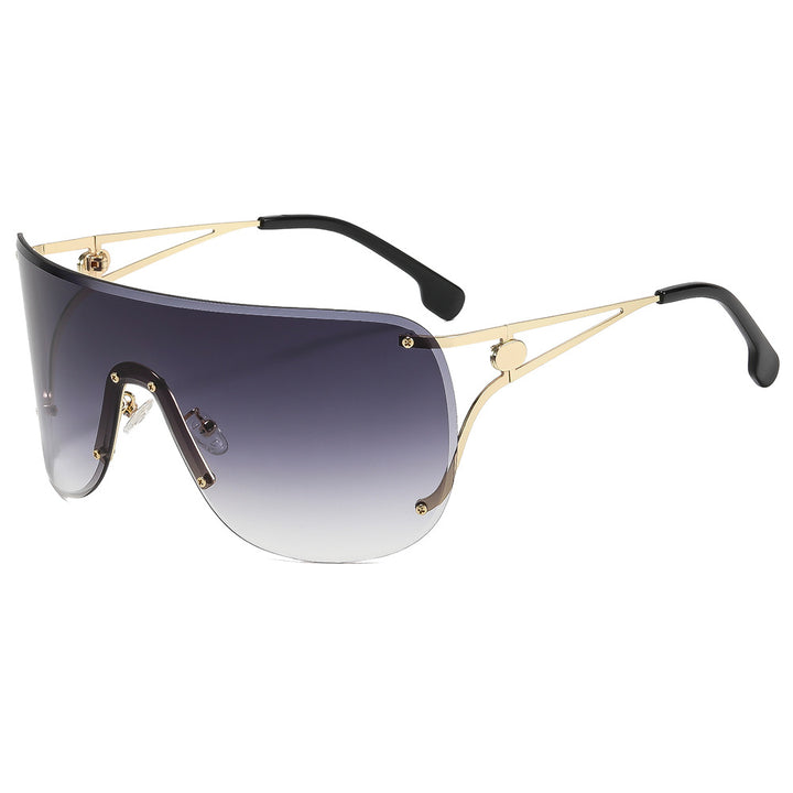 Women's visor-style sunglasses with elegant metal frame Bowlift