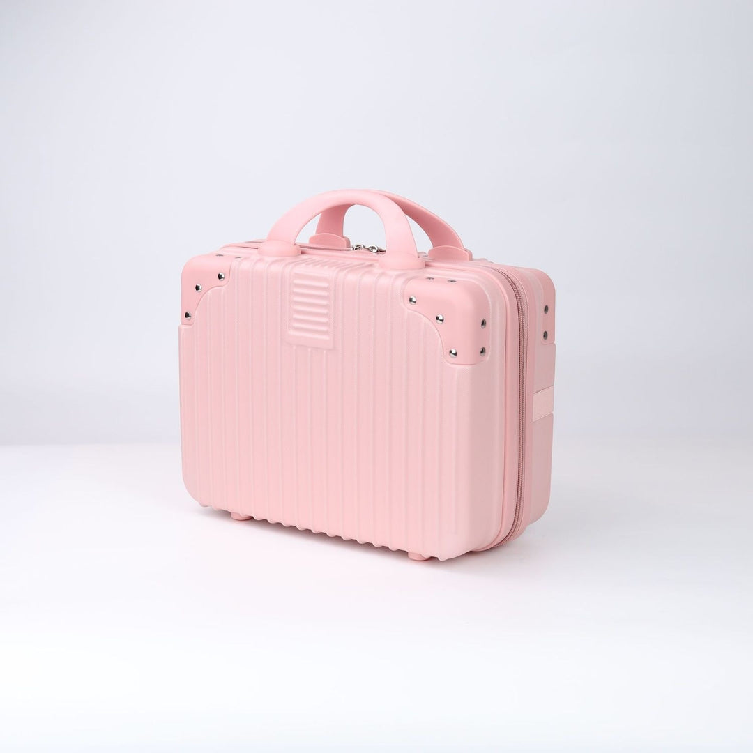 Hard-shell carry-on suitcase with secure lock and innovative design Bowlift