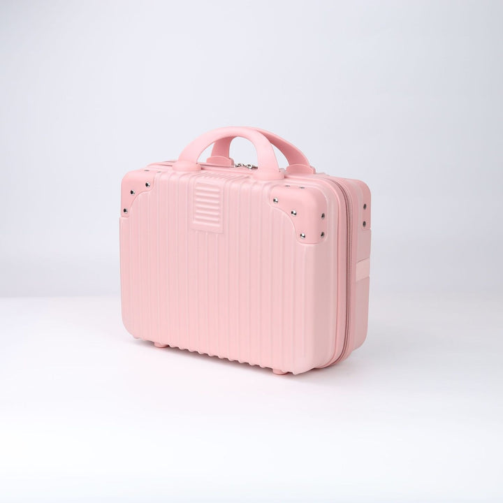 Hard-shell carry-on suitcase with secure lock and innovative design Bowlift
