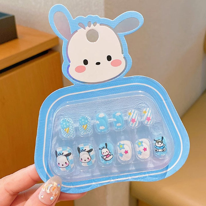 Artificial nails with sweet animal design Bowlift