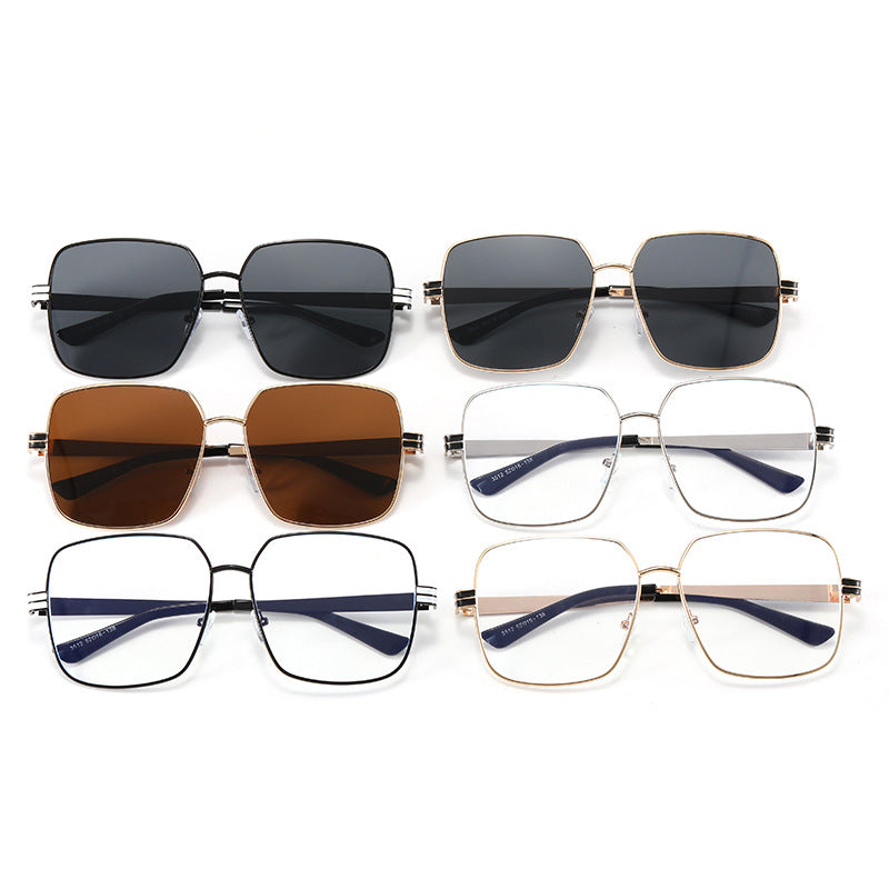 Women's fashionable square glasses with delicate metal frame Bowlift