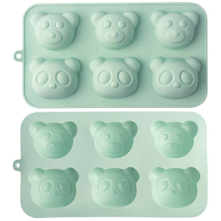 Silicone Ice Cube Mold with Cute Bear Head Design Bowlift