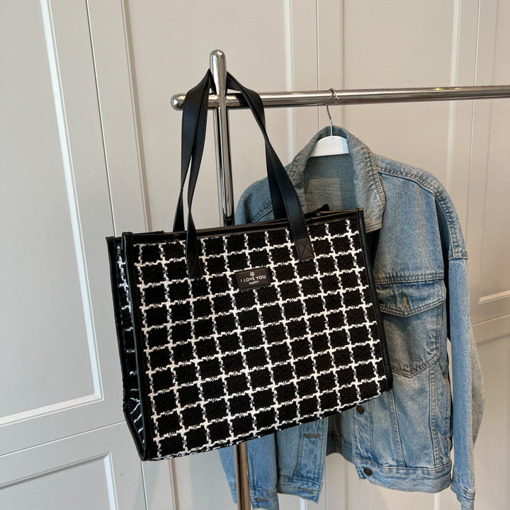 Elegant Textured Tote Bag Bowlift