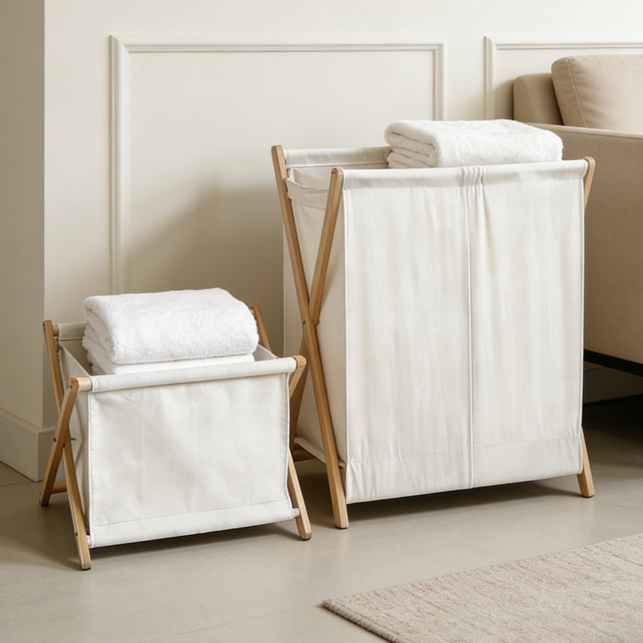 Laundry basket with practical folding mechanism Bowlift