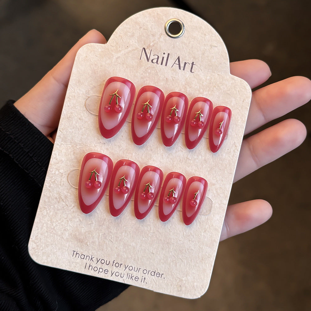 Premium Decorative Press-On Nail Set Bowlift