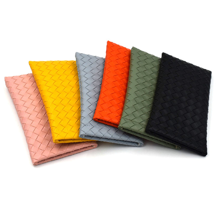 Woven Leather Clutch Wallet Bowlift