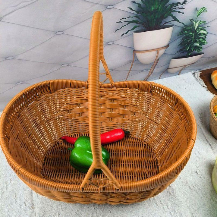 Handcrafted Woven Shopping Basket Bowlift
