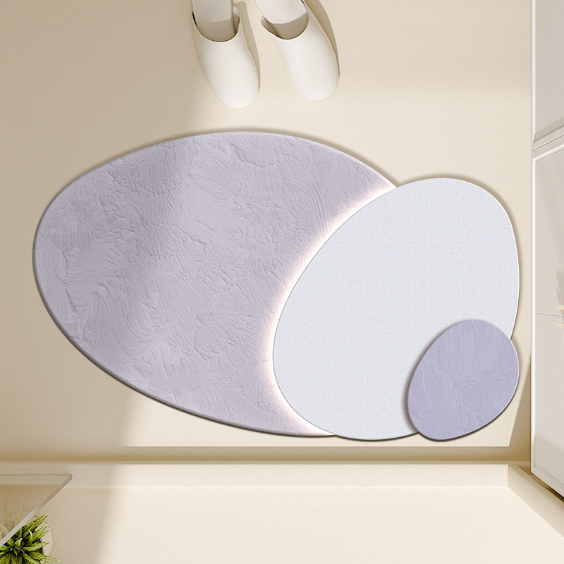Floral-Inspired Decorative Bath Mat Bowlift