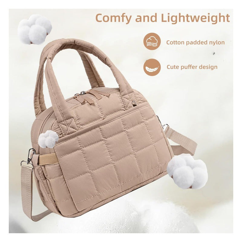 Padded tote bag with removable shoulder strap Bowlift