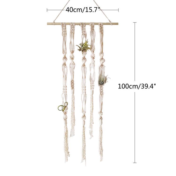 Macrame Plant Wall Hanging Organizer Bowlift