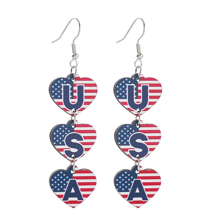 Women take statement earrings with cowboy hat heart and bow pendant Bowlift