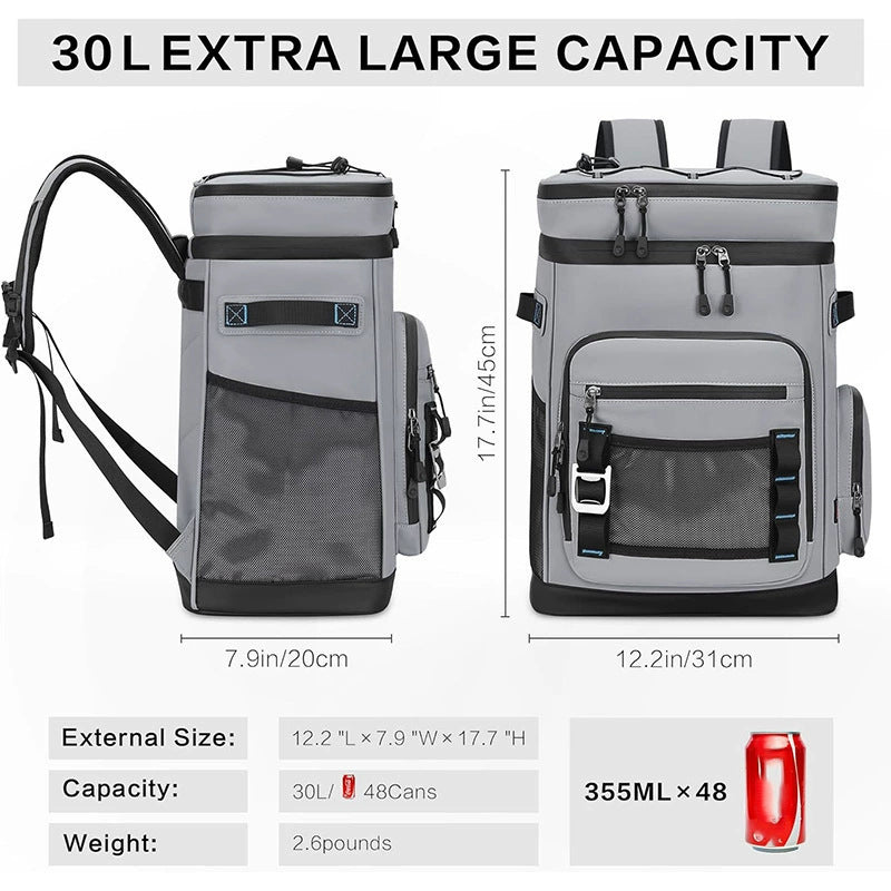 Insulated multi-purpose cooler bag with ergonomic carrying straps Bowlift