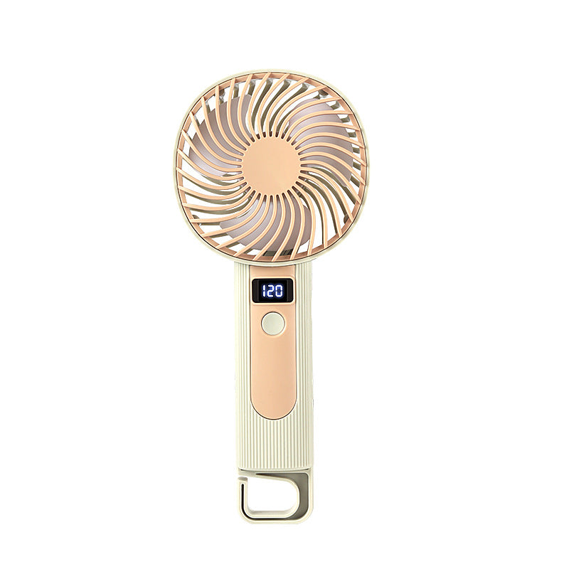 Ladies Portable Hand Fan with Digital Speed Display Bowlift