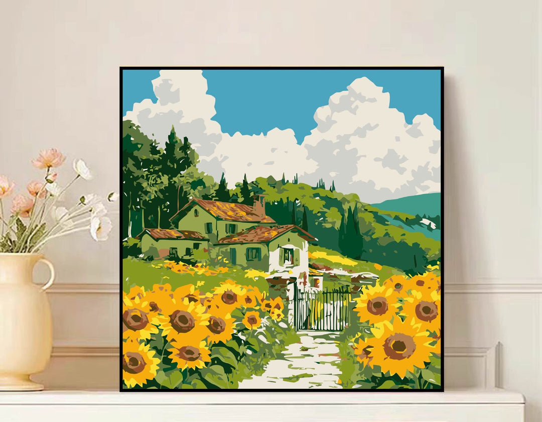 Scenic Mountain Landscape Canvas Art Bowlift