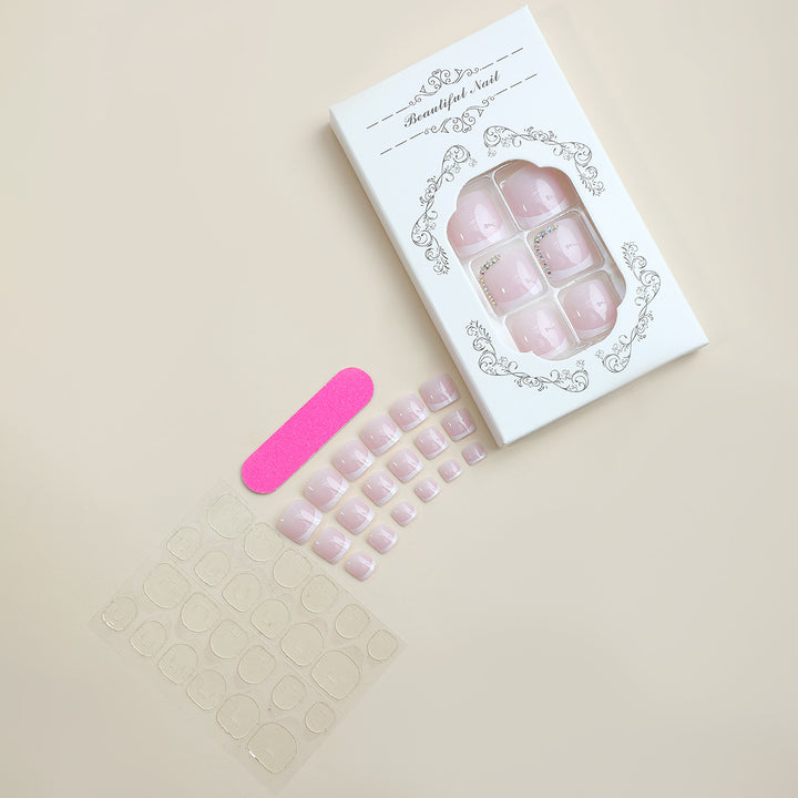 Premium Press-On Nail Set with Elegant Design Elements Bowlift