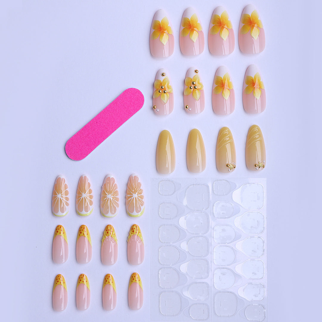 Artificial nails with playful fruit design Bowlift