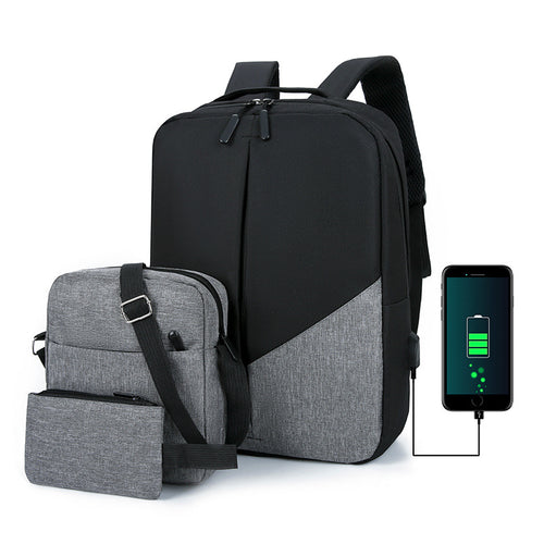 Versatile Multi-Pocket Laptop Backpack Set Bowlift