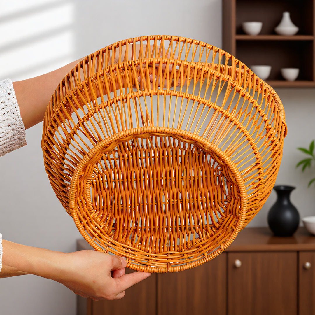 Women Handcrafted Basket with Handle Bowlift
