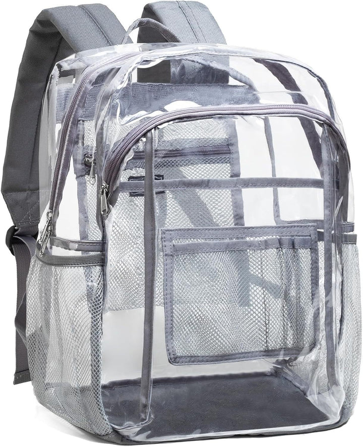 Transparent school bag with breathable mesh pockets Bowlift