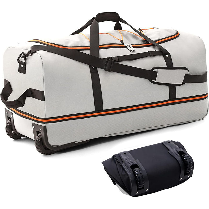 Rolling Travel Duffle Bag with Adaptive Wheels Bowlift