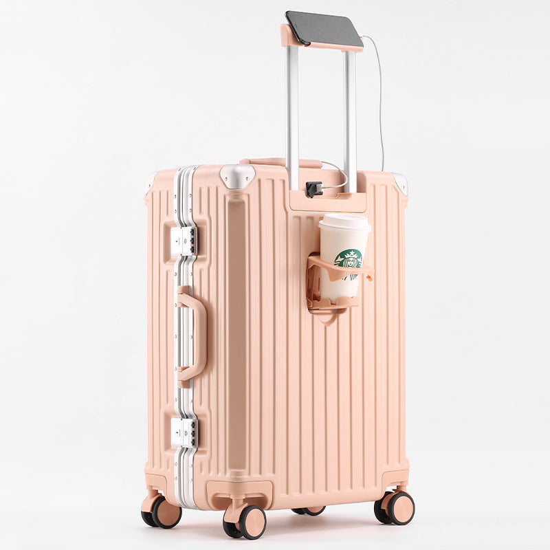 Unisex Smart Travel Suitcase with USB Charging Port Bowlift