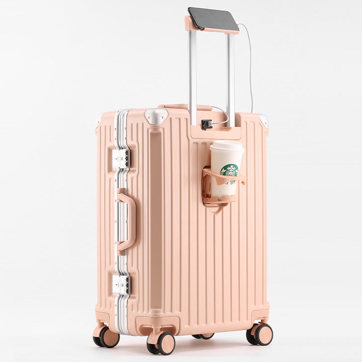 Unisex Smart Travel Suitcase with USB Charging Port Bowlift