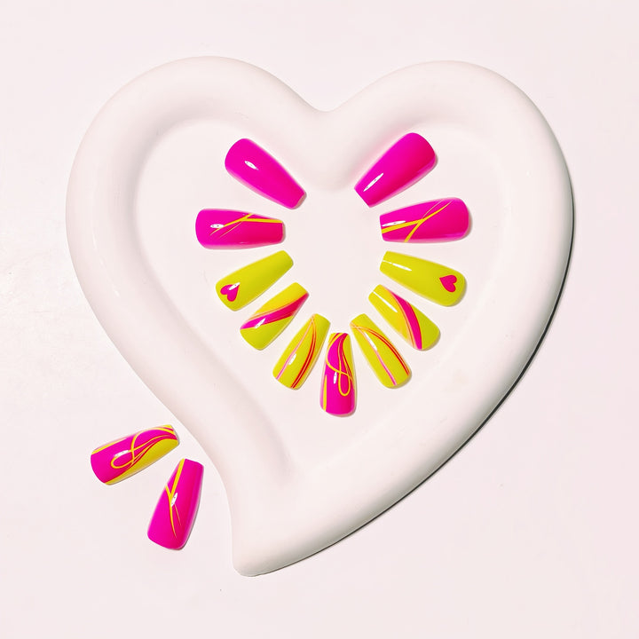 Creative Neon Nail Art Bowlift