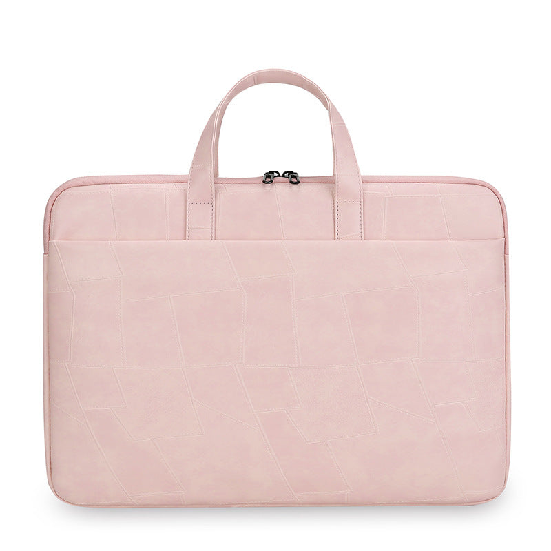 Premium Patchwork Leather Laptop Bag Bowlift