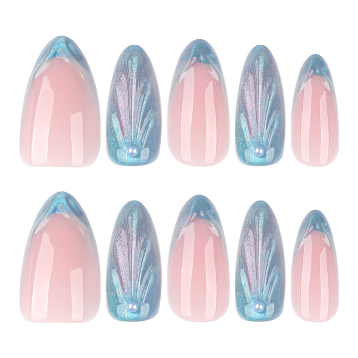 Artful Nail Art with Holographic Accents Bowlift