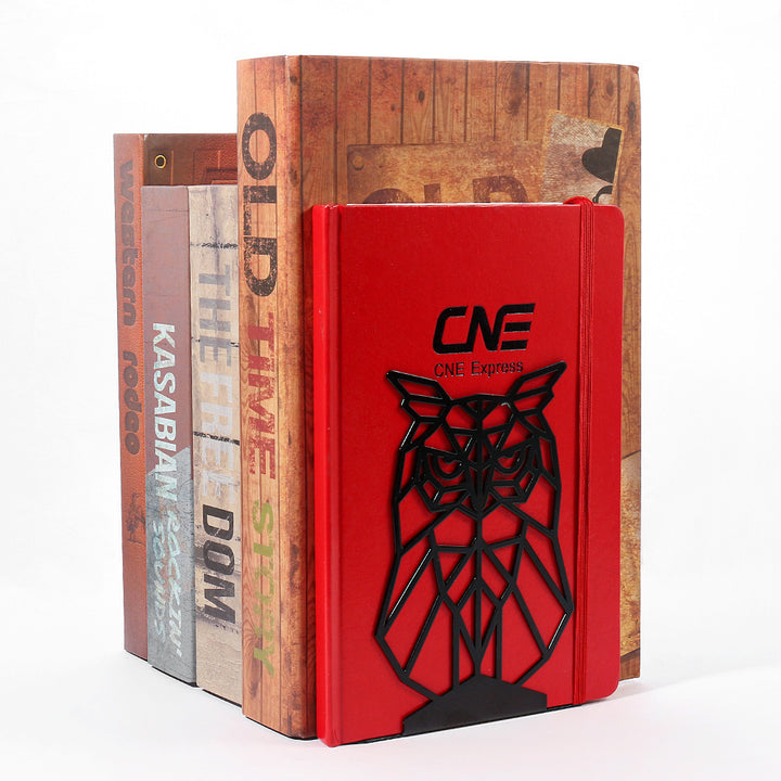 Geometric Owl Bookends
