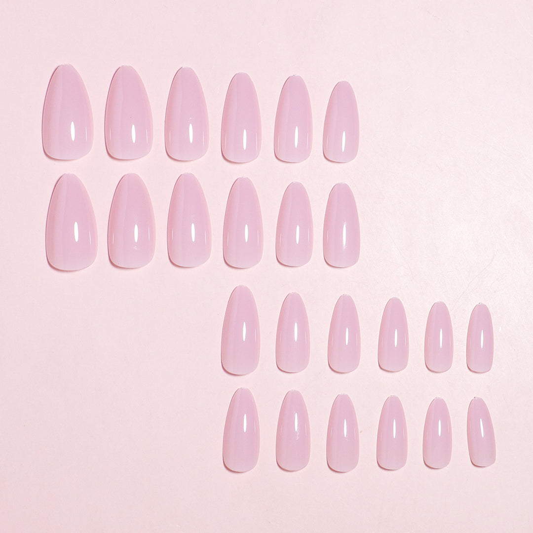 Press-On Nail Kit with Almond Shape and Natural Finish Bowlift